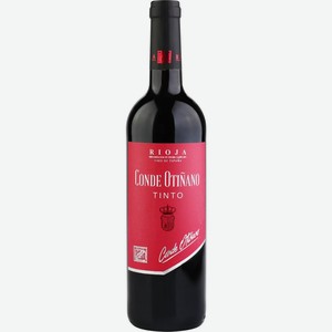 Вино CONDE OTINANO Тинто красное сухое, 0.75л, Испания, 0.75 L