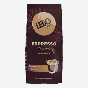 Кофе в зернах Lebo Espresso Italiano темнообжаренный 1000гр
