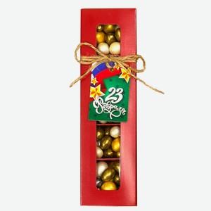 Подарочный набор драже арахис в шоколадной глазури Звезды 130 гр л