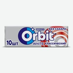 Жевательная резинка Orbit White Белоснежный классический без сахара, 1