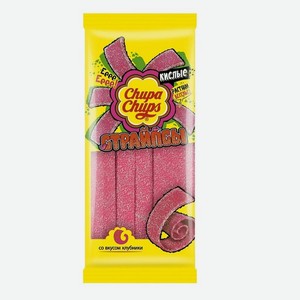 Мармелад Chupa Chups Страйпсы со вкусом клубники