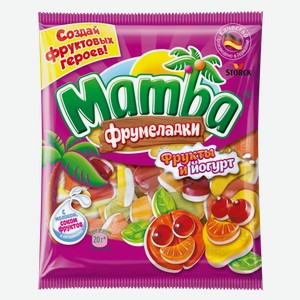 Мармелад Mamba Фрумеладки Фрукты и йогурт жевательный