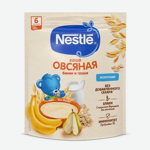 Каша овсяная Nestle, с грушей и бананом, молочная