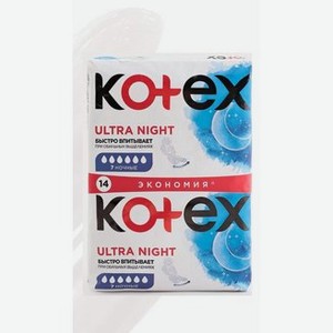 Гигиенические прокладки Kotex Ultra Ночные, 14 шт.