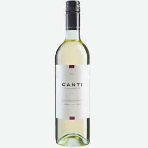 Вино белое Canti Chardonnay полусухое, 0,75 л.