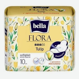 Гигиенические прокладки Bella Flora с ароматом тюльпана 4 капли 10 шт в паке