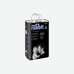 Подгузники-трусики Fancy Rabbit for home XL 12-22 кг 44 шт