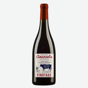 Вино красное Amaranta Pinotage сухое 14%, 0.75 л