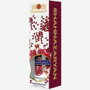 Плодовая алкогольная продукция ШАХНАЗАРЯН гранат, п/сладкая, в подарочной упаковке, 0.75л