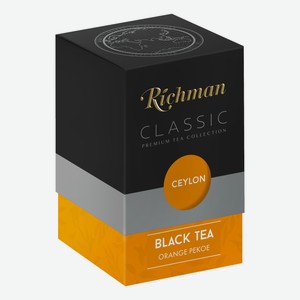 Чай черный Richman Ceylon Orange Pekoe листовой, 100г Россия