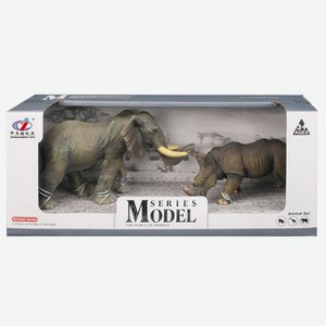 Комплект Animal «Дикие животные» слон, носорог