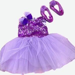 Одежда для куклы Dear Bei «Платье» 36 см, фиолетовое