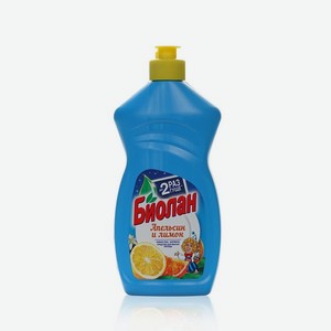 Средство для мытья посуды Биолан   Апельсин и лимон   450г