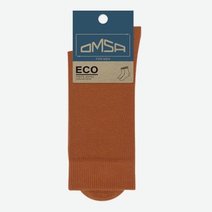 Носки мужские Omsa Eco Colors Гладь 401 терракотовые размер 42-44 Узбекистан