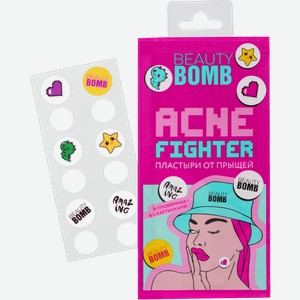 Пластыри от прыщей Beauty Bomb Acne fighter разноцветные 12шт
