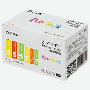 Батарейка Zmi Rainbow Z15/Z17 тип АА/ААА (12 12 шт), цветные