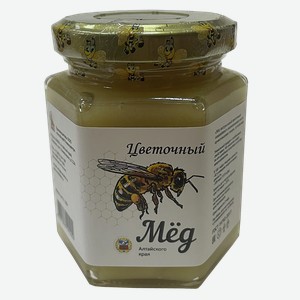 Мед натуральный ПЧЕЛА АЯ цветочный, ст/б, 0.25кг