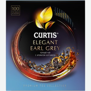Чай черный Curtis Elegant Earl Grey пакетированный (1.7г x 100шт), 170г Россия