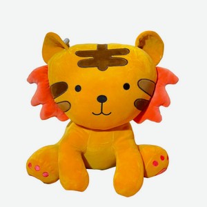 Мягкая игрушка Soft Plush Тигр 6цветочек 50 см