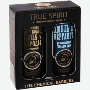 Подарочный набор мужской The Chemical Barbers True Spirit (шампунь, гель для душа), 2 предмета