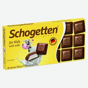 Шоколад молочный Schogetten for Kids с кремовой начинкой
