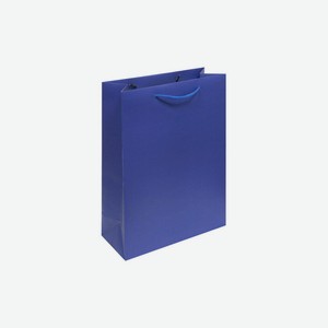 Пакет подарочный Принчипесса синий 11,5х36х26 см ламинированный