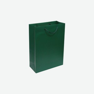 Пакет подарочный Принчипесса зеленый 11,5х36х26 см ламинированный