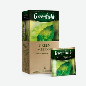 Чай GREENFIELD Green Melissa зеленый 25п
