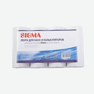 SIGMA Ролики для касс 80мм х 80м, 1 x 8 шт Китай