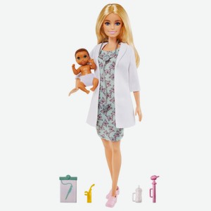 Кукла Barbie «Педиатр с малышом-пациентом»