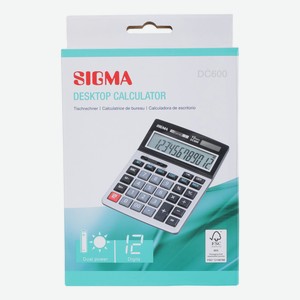 SIGMA Калькулятор настольный DC600 12 разрядов Китай