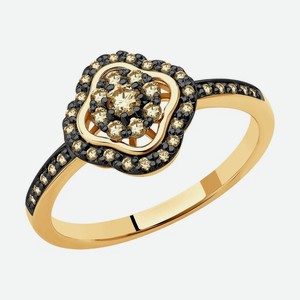 Кольцо SOKOLOV Diamonds из золота с бриллиантами 1012123, размер 16.5