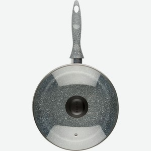 Сотейник Scovo Stone Pan с крышкой алюминиевый с антипригарным покрытием, 26 см