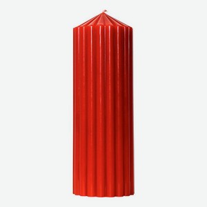 Свеча декоративная фактурная Красная: свеча 620г