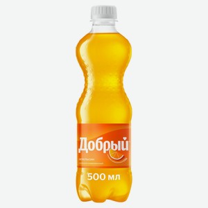 Газированный напиток Добрый Апельсин с витамином С сильногазированный 500 мл