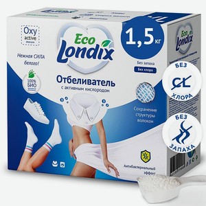 Кислородный отбеливатель ЭКО Londix для белья без хлора и фосфатов 1.5 кг