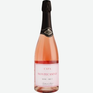 Вино игристое Кава Montecasino розовое брют 11.5% 750мл