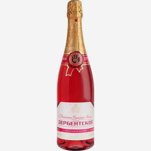 Вино игристое Дербентское розовое полусладкое 13% 750мл