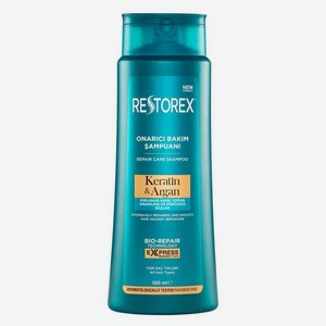Шампунь для волос Restorex с кератином и арганом восстанавливающий, 500 мл