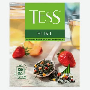 Чай зеленый Tess Flirt в пакетиках, 100 шт