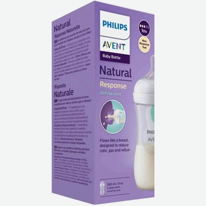 Бутылочка для кормления Philips Avent Natural Response AirFree, с 1 месяца, 260 мл