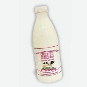 Молоко  Янта , отборное, от 3,4% до 6%, 0,93 л