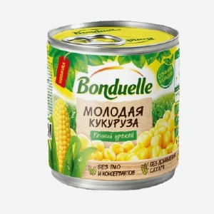 Бондюэль , кукуруза сладкая, горошек зеленый, 170 - 200 г