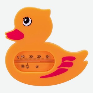 Термометр Курносики для ванной «Уточка», оранжевый