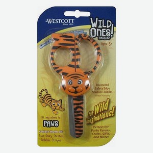 Ножницы детские WESTCOTT 13 см WILD ONES тигр