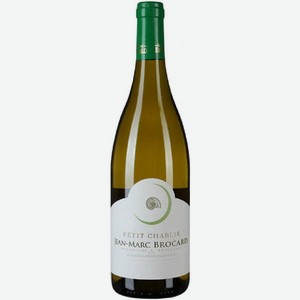 Вино Пти Шабли 2020, Жан-Марк Брокар, белое, сухое, 0,75л, 12,5%