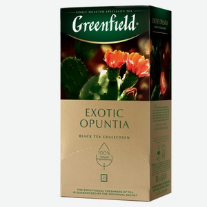 Чай черный Greenfield Экзотик Опунция, 25x1,5 г