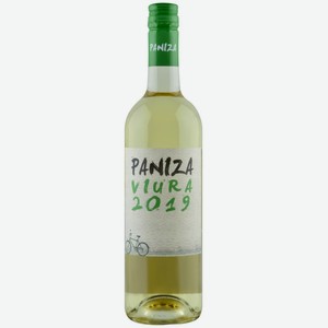 Вино PANIZA Паница Виура сортовое ординарное бел. сух., Испания, 0.75 L