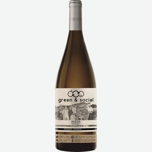 Вино GREEN & SOCIAL бел. сух., Испания, 0.75 L
