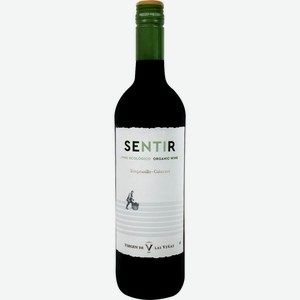 Вино SENTIR Ecologico Organic кр. сух., Испания, 0.75 L